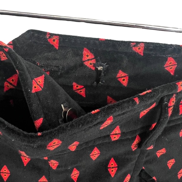 Vintage Liz Sport Super High Waist Retro Abstract Velvet Pants, Size 4 - Picture 7 of 14